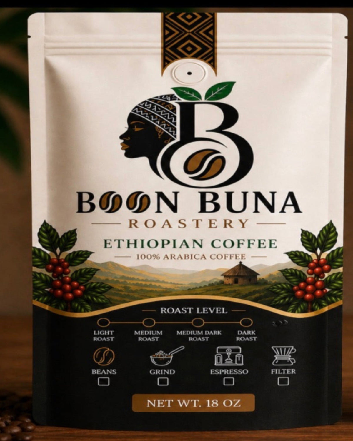 Boon Buna Ethiopian Coffee (18 oz)